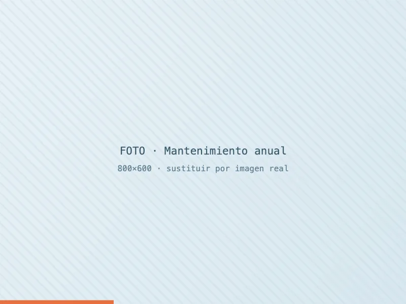 Revisión anual de mantenimiento de un sistema de aerotermia según RITE